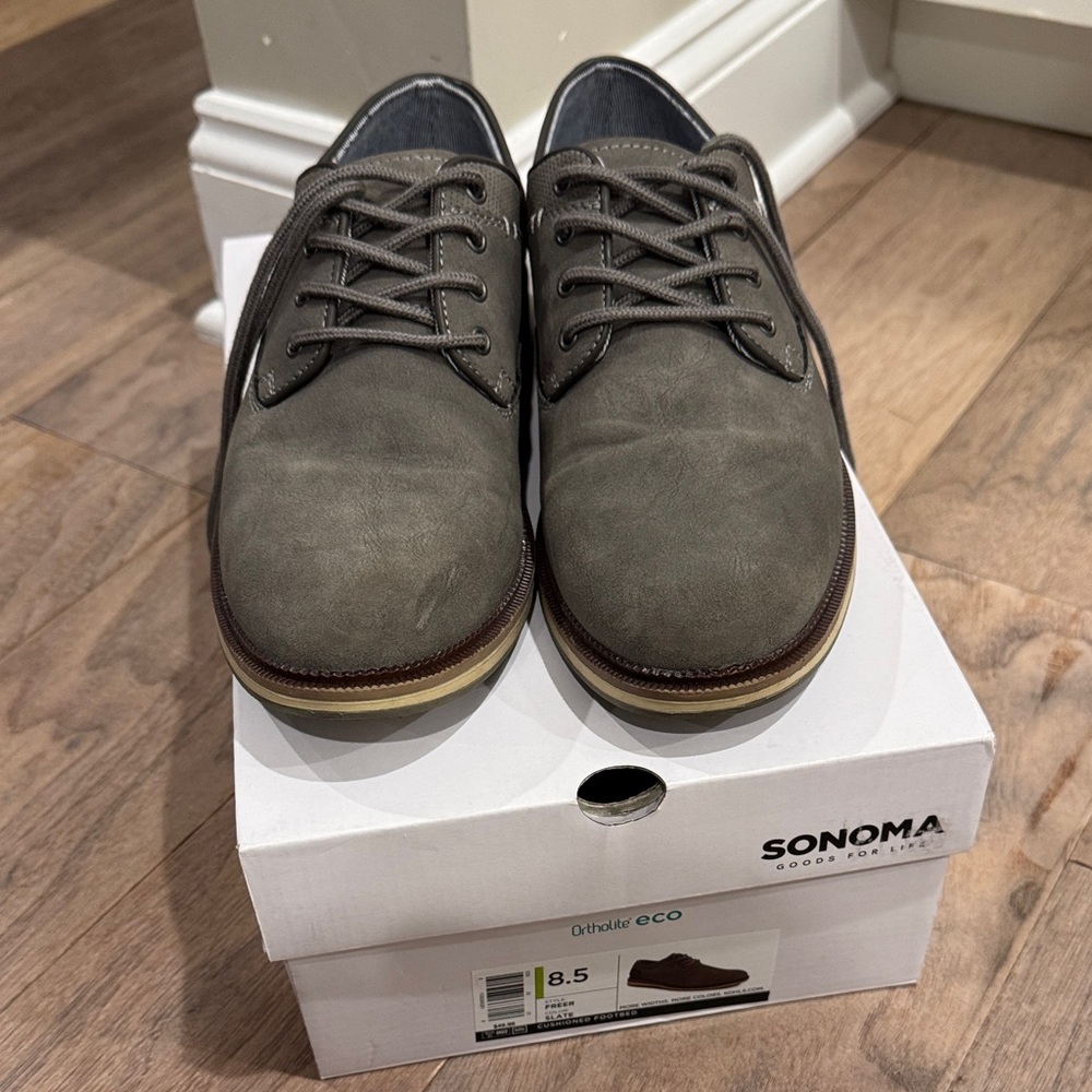 Sonoma Men's Gray Oxford Shoes